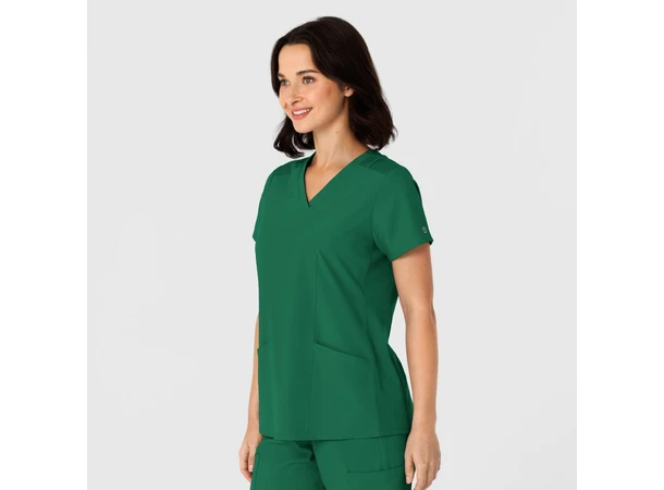 W123 Dametunika med kurvet V-hals Hunter XS 