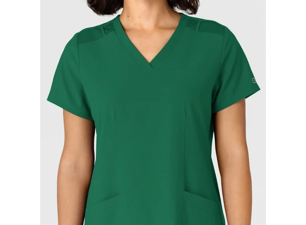 W123 Dametunika med kurvet V-hals Hunter XS 