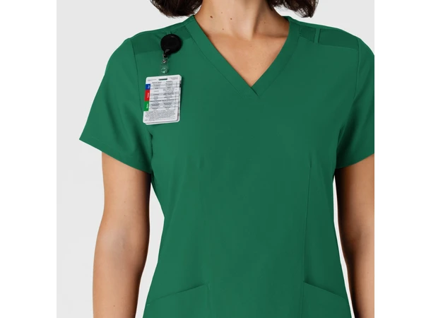 W123 Dametunika med kurvet V-hals Hunter XS 