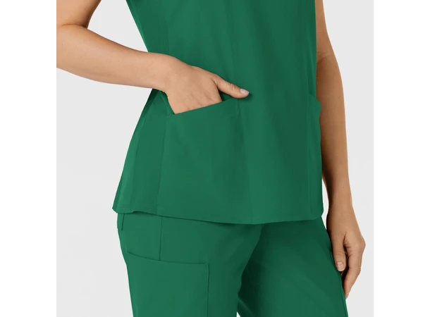 W123 Dametunika med kurvet V-hals Hunter XS 