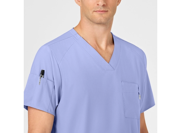 W123 Herretunika med V-hals Ceil Blue L 