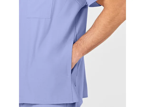 W123 Herretunika med V-hals Ceil Blue L 