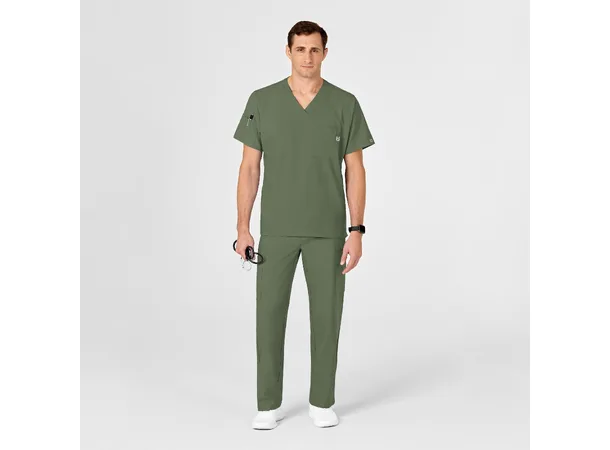 W123 Herretunika med V-hals Olive L 