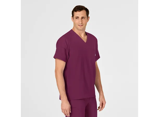 W123 Herretunika med V-hals Wine XXL 