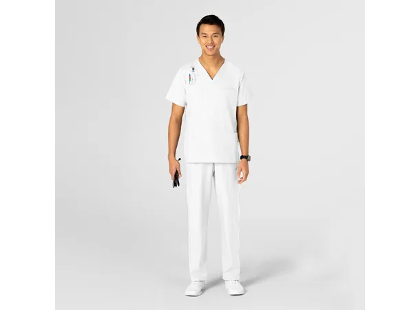 W123 Unisex tunika med 4 lommer White XXS 