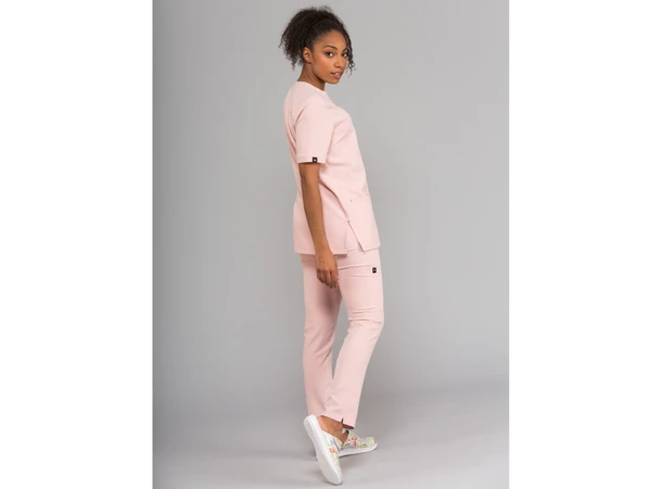 AVA Dametunika med splitt i siden Powder Pink XS 