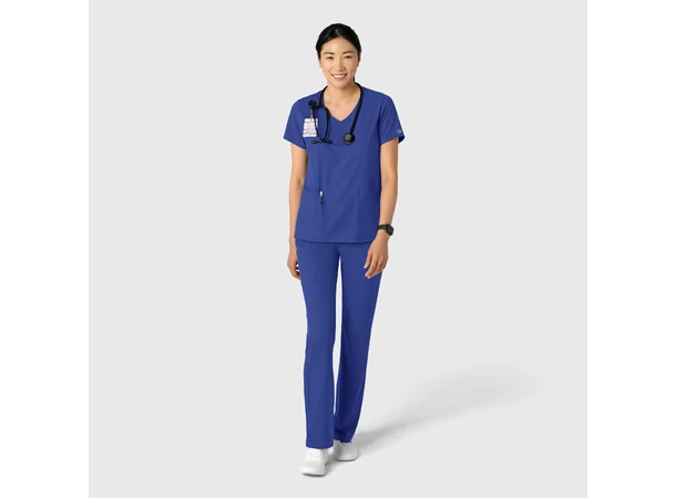 Boundless Dametunika med kurvet V-hals Galaxy Blue L 