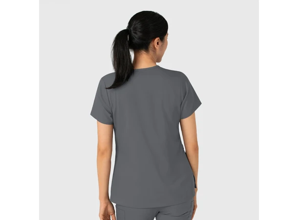 Boundless Dametunika med kurvet V-hals Pewter M 