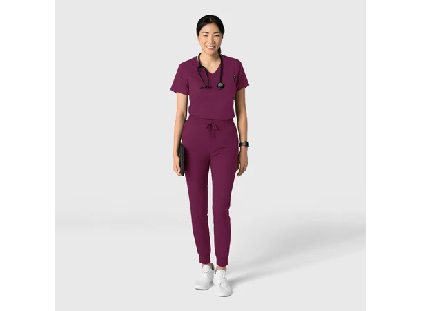 Boundless Dametunika med kurvet V-hals Wine XS 