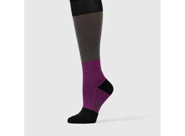 Kompresjonsstrømper Black Grey Rasberry L 