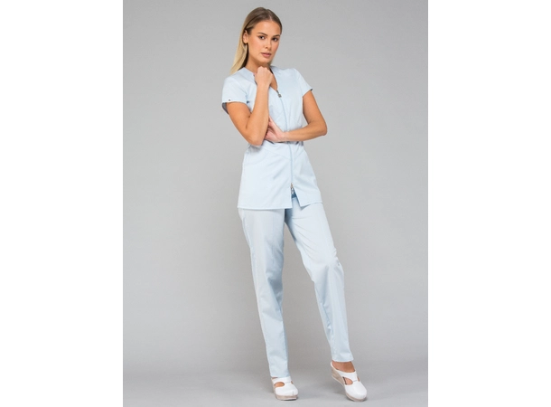 LILY Dametunika med glidelås i front Baby Blue XL 