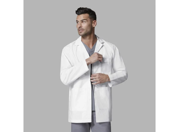 Laboratoriefrakk for herre White XL 