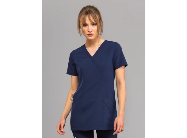 MIA Dametunika med Y-hals Ink Blue S 