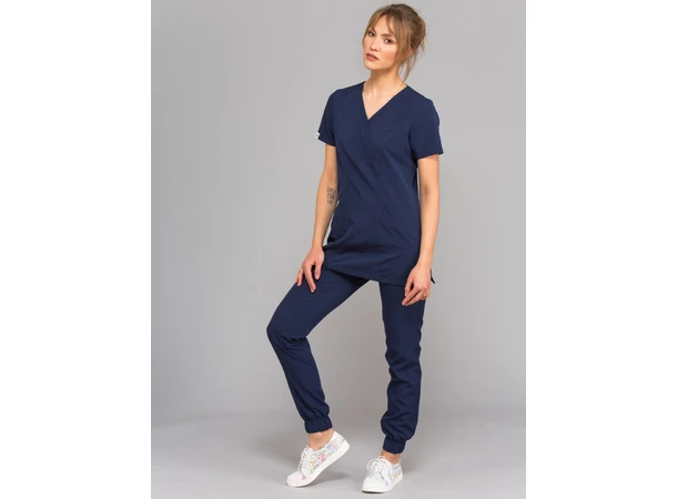 MIA Dametunika med Y-hals Ink Blue S 