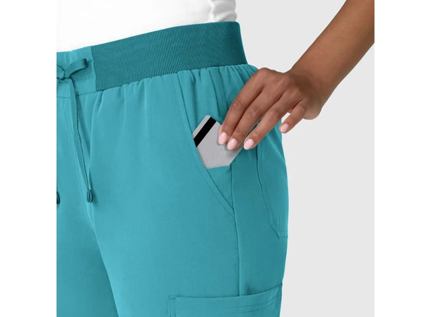 Nova Damebukse med strikk i livet Teal Blue 3XL 