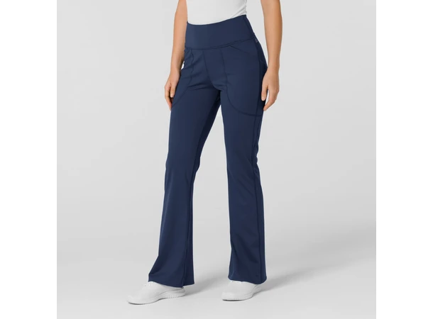 Renew Knit Yogabukse med strikk i livet Navy M 