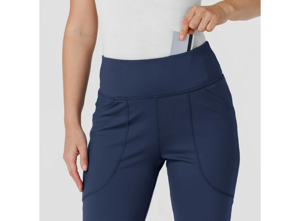 Renew Knit Yogabukse med strikk i livet Navy M 