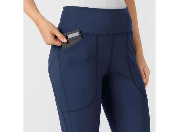 Renew Knit Yogabukse med strikk i livet Navy M 