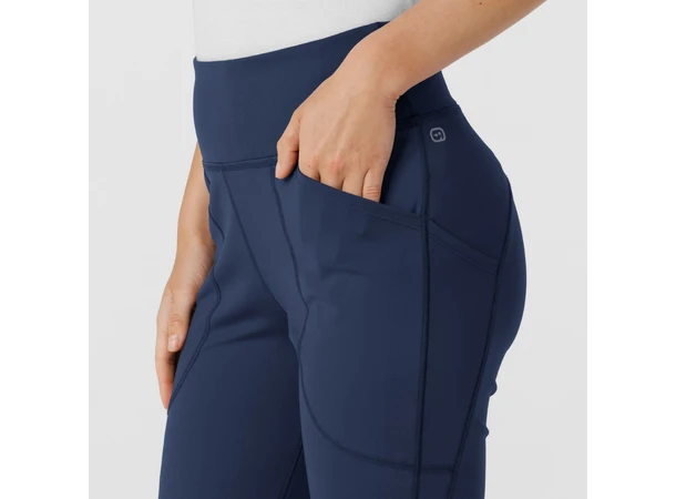 Renew Knit Yogabukse med strikk i livet Navy M 