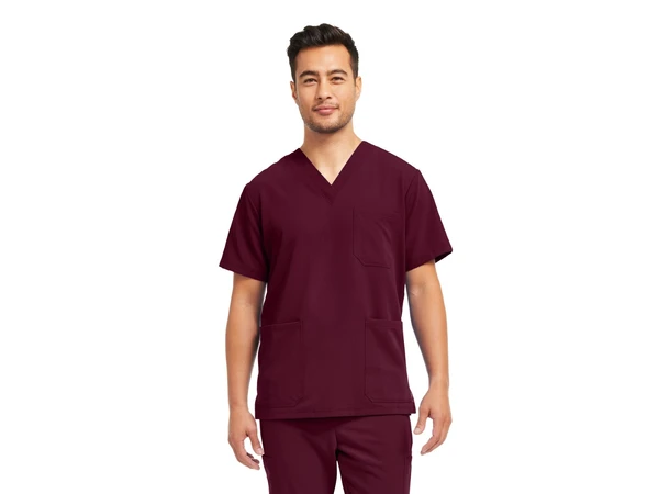 V-Tess Herretunika med V-hals Wine XL 