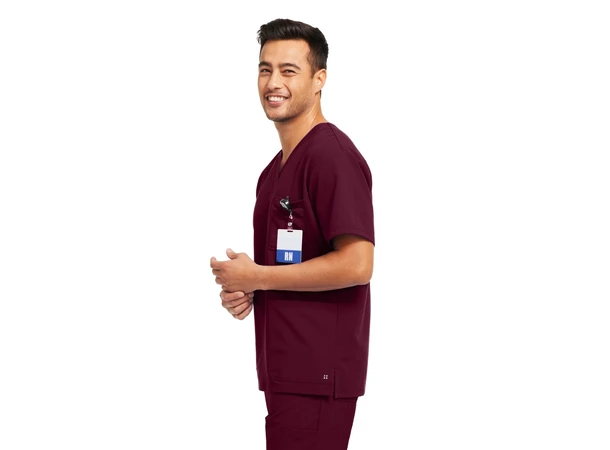 V-Tess Herretunika med V-hals Wine XL 