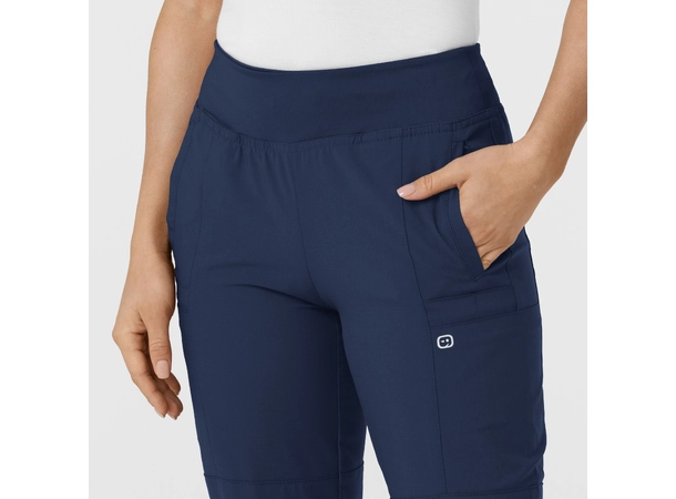 W123 Damebukse med strikk i ben Navy XL 