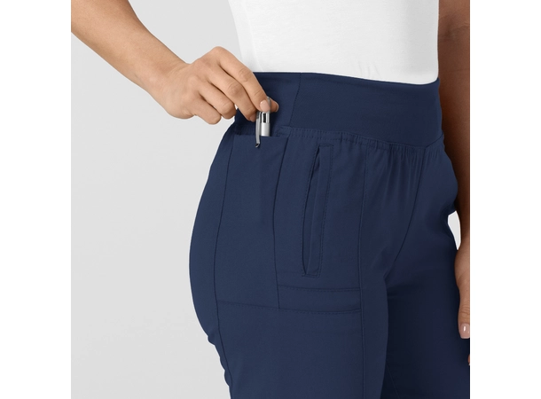 W123 Damebukse med strikk i ben Navy XL 
