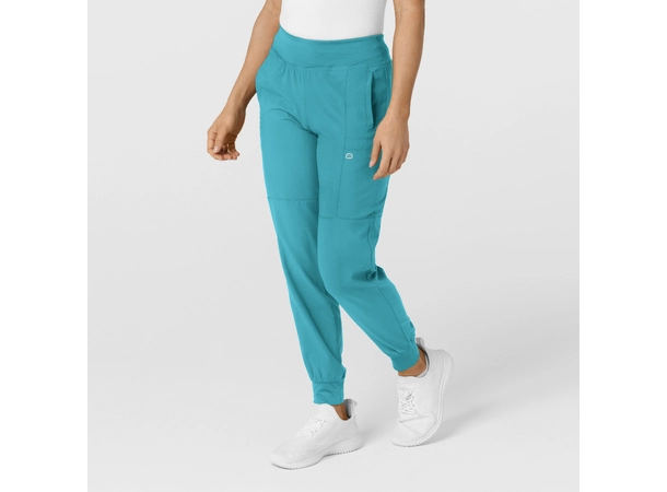 W123 Damebukse med strikk i ben Teal Blue M 