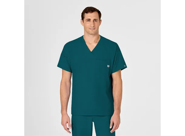 W123 Herretunika med V-hals Caribbean Blue L 