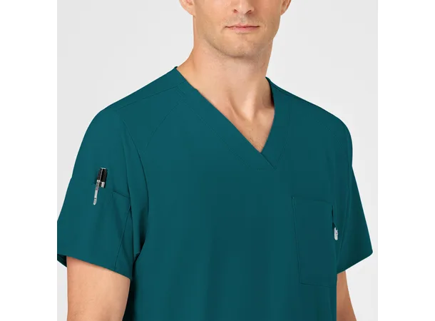 W123 Herretunika med V-hals Caribbean Blue L 