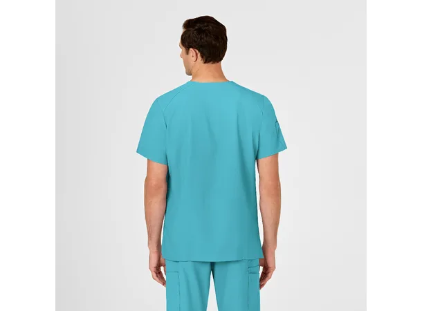 W123 Herretunika med V-hals Teal Blue XL 