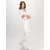 MAJA legefrakk med 3-kvarts ermer White+Powder Pink S 