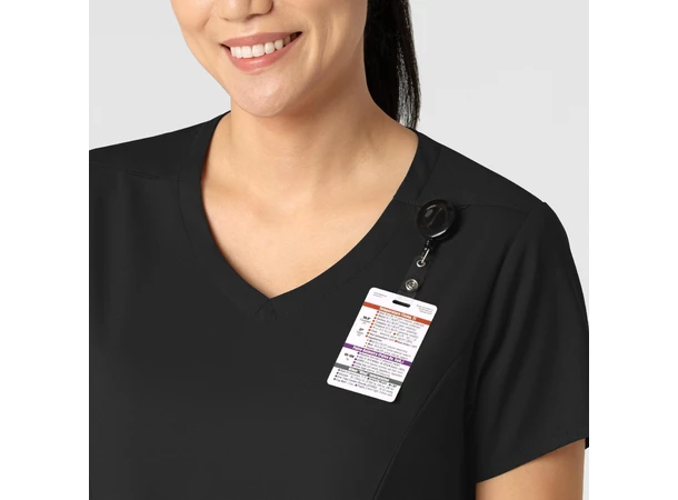 Boundless Dametunika med kurvet V-hals Black M 