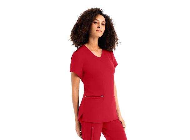 CRFT Dametunika med tre lommer Racing Red S 