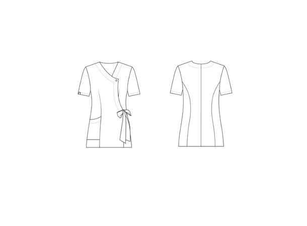 LIV Dametunika med snøring i livet Heather XL 