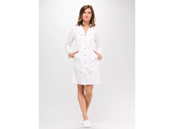 MAJA legefrakk for dame White XXL 
