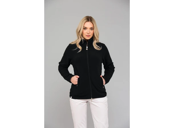 NELI Fleecejakke med lommer Black XS 