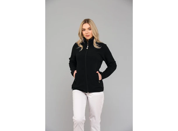 NELI Fleecejakke med lommer Black XS 