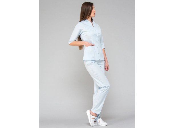 ROZA Dametunika med 3-kvart arm Baby Blue L 