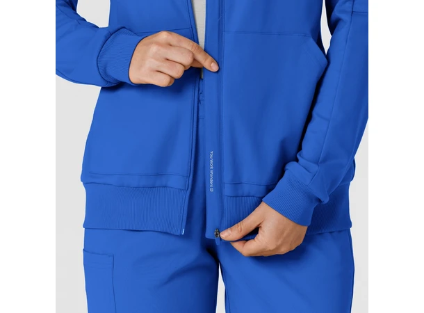 Renew Knit Damejakke med hette Royal S 