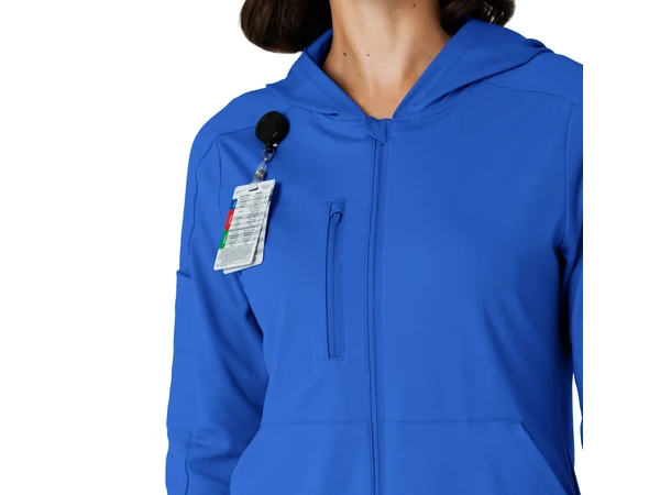 Renew Knit Damejakke med hette Royal S 