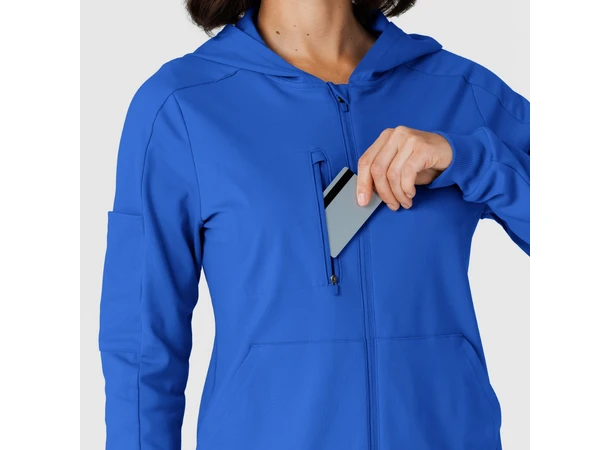 Renew Knit Damejakke med hette Royal S 
