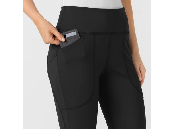 Renew Knit Yogabukse med strikk i livet Black S 