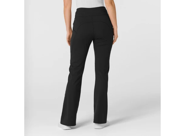 Renew Knit Yogabukse med strikk i livet Black S 