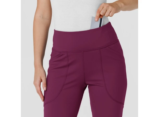 Renew Knit Yogabukse med strikk i livet Wine XL 