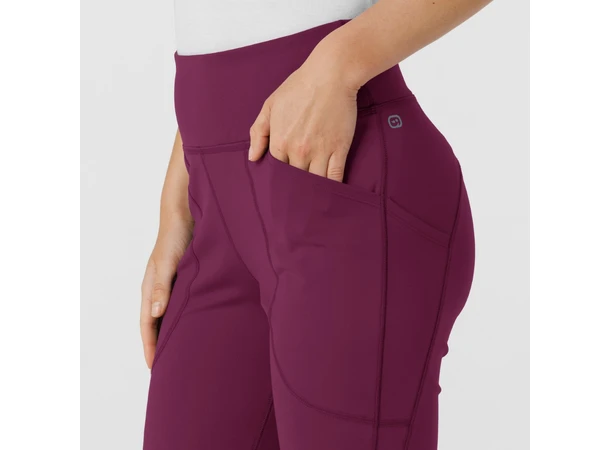 Renew Knit Yogabukse med strikk i livet Wine XL 