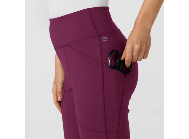 Renew Knit Yogabukse med strikk i livet Wine XL 