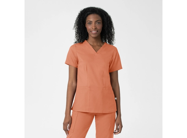 Thrive Dametunika med frontlommer Terra Cotta XS 