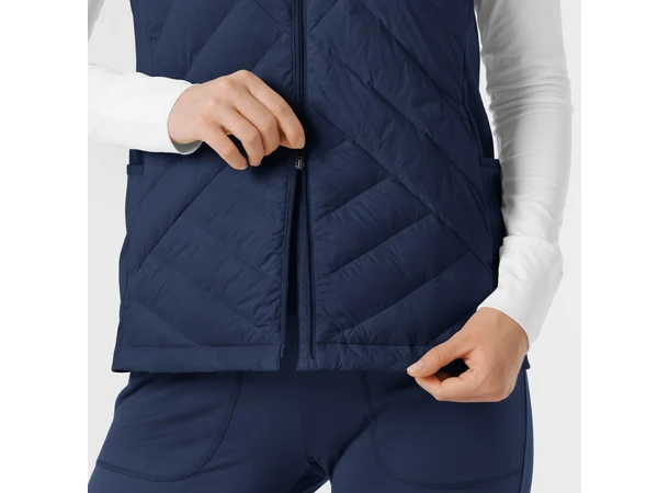 Tynn dunvest for dame Navy L 