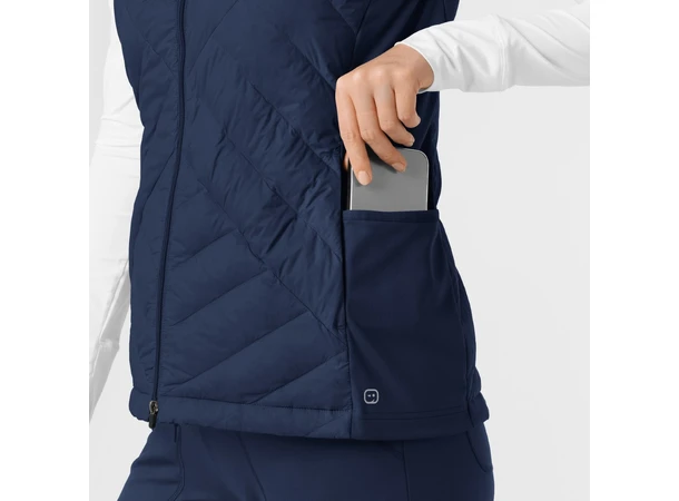 Tynn dunvest for dame Navy L 